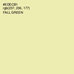 #EDECB1 - Fall Green Color Image